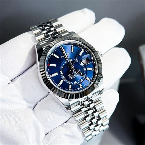 rolex sky-dweller brown face|Rolex Sky-Dweller blue jubilee.